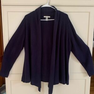 Women’s Ramsey cardigan, 1X, navy blue, warm